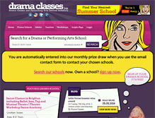 Tablet Screenshot of dramaclasses.biz